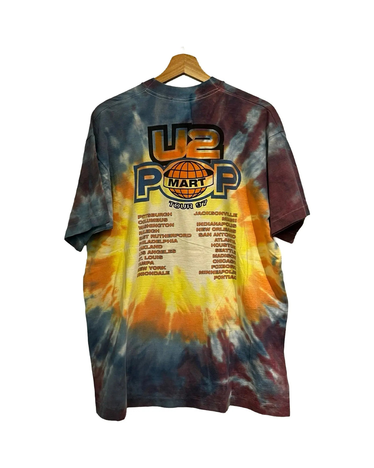 Vintage 1997 U2 Pop Mart Tie Dye Tour Tee product image 2