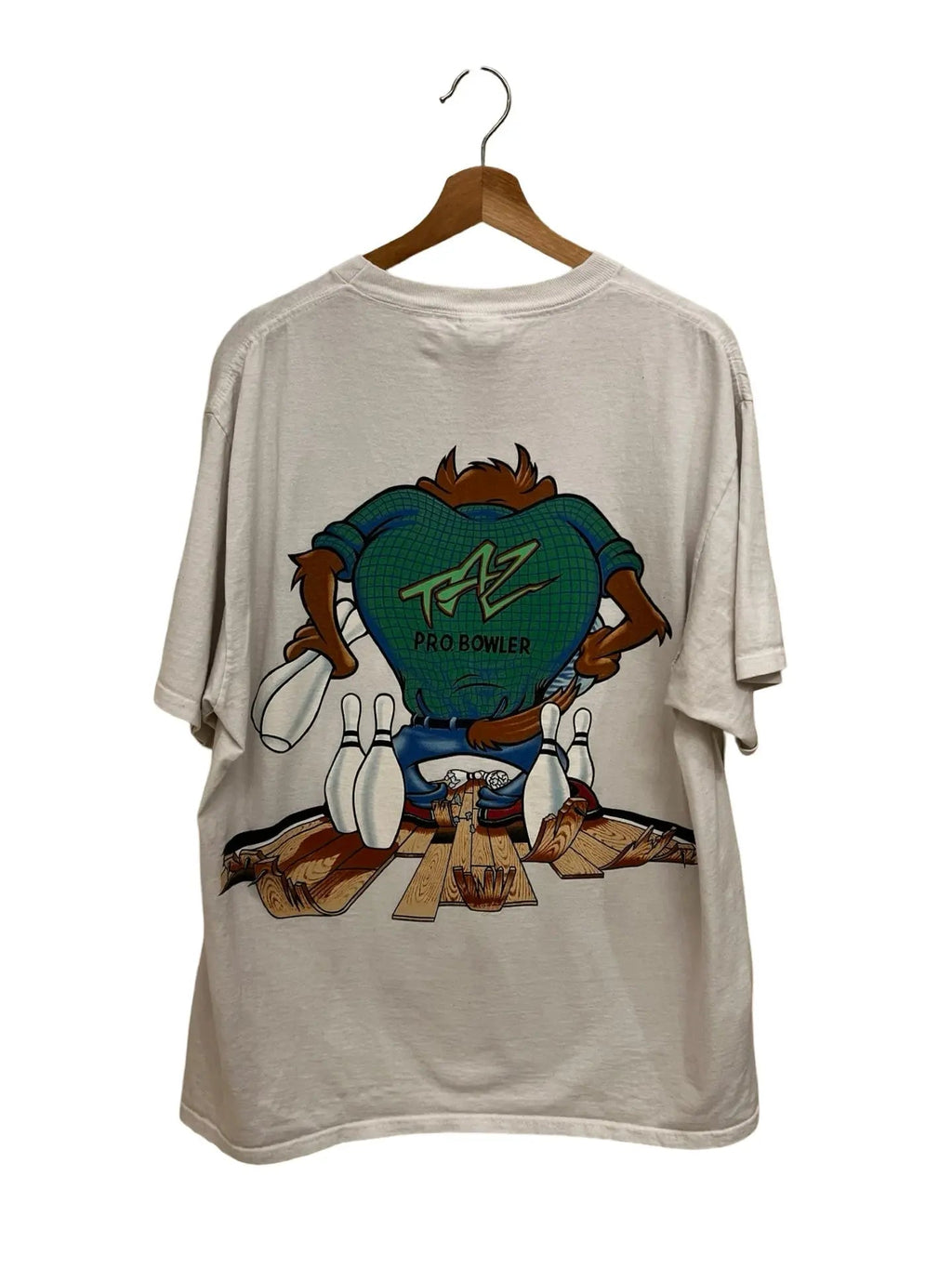 Vintage 1995 Looney Tunes Taz Bowling Tee product image 2