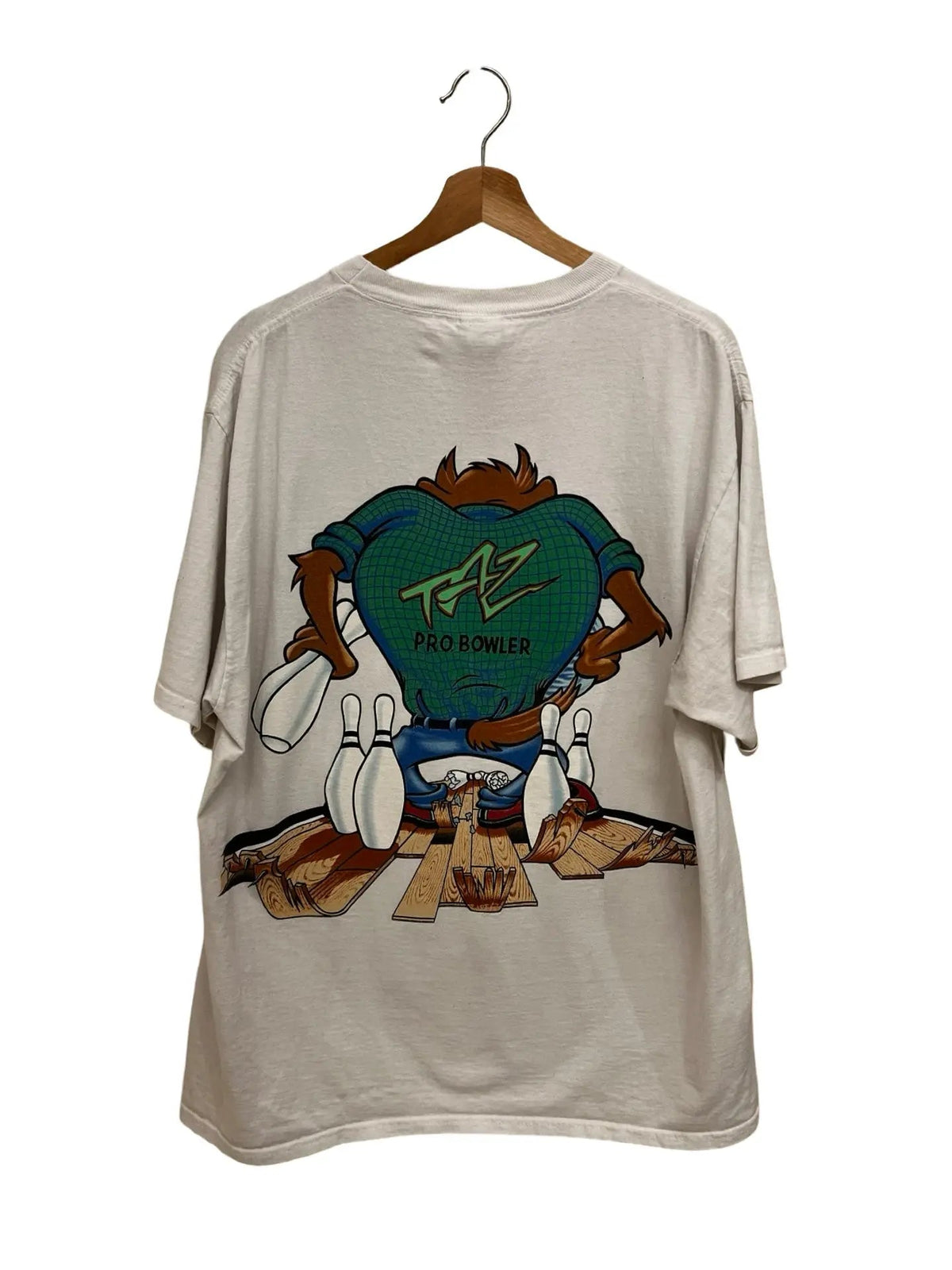 Vintage 1995 Looney Tunes Taz Bowling Tee product image 2