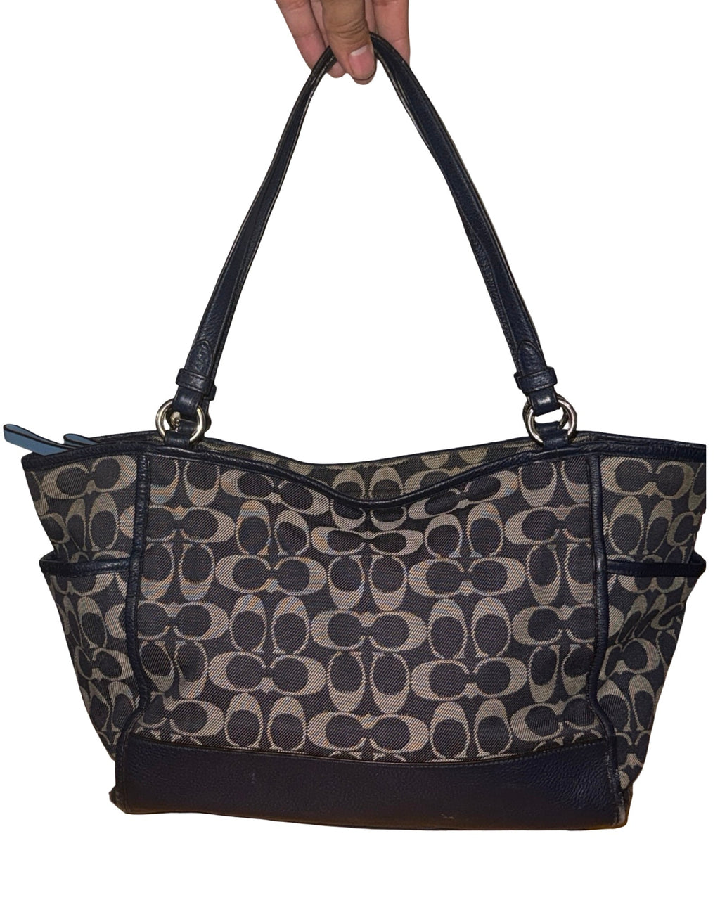 Vintage Coach Park Signature Carrie Tote Handbag