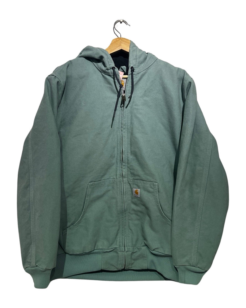 Vintage Rare 90s Carhartt Baby Blue Zip Up Hooded Jacket product image 1