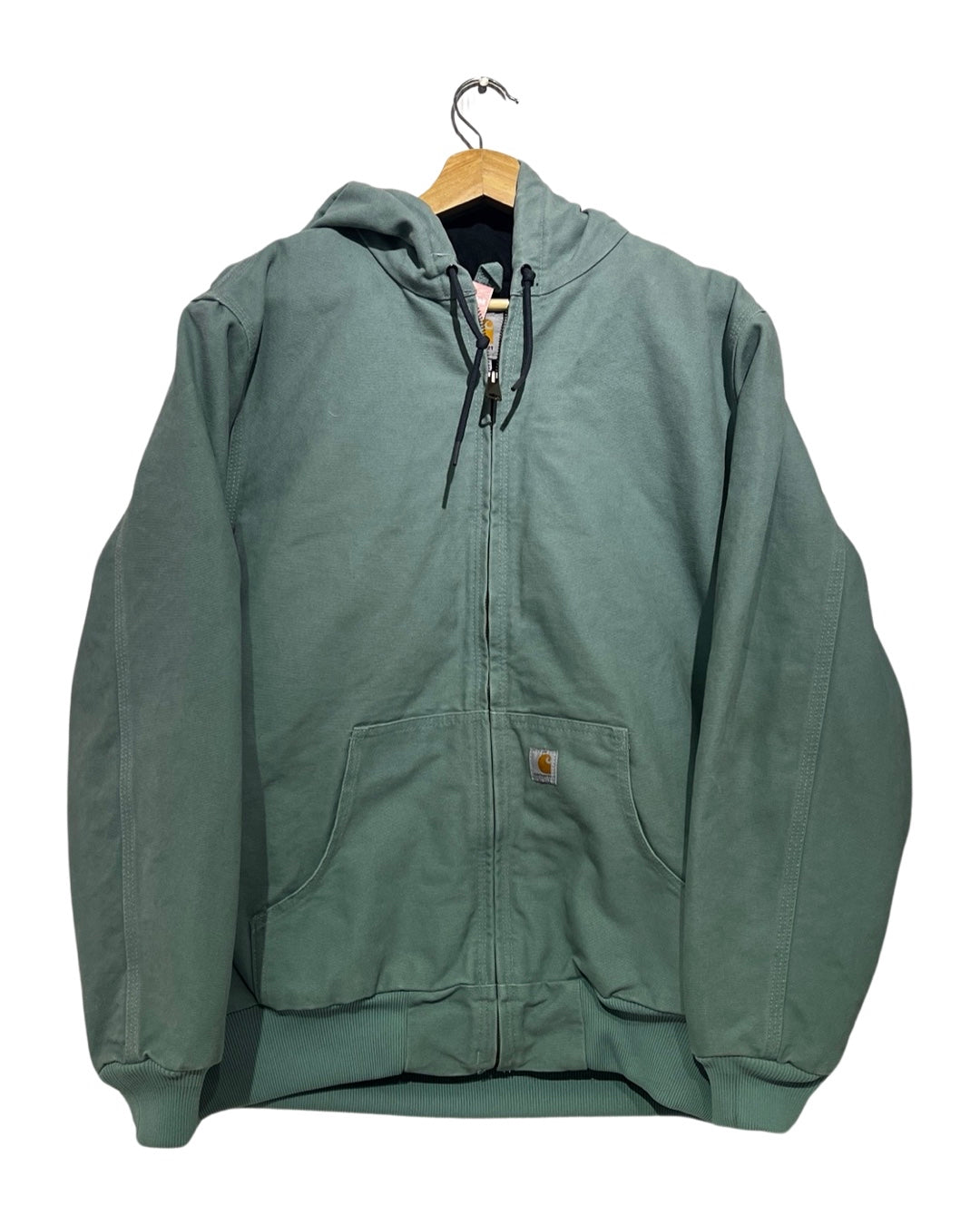 Vintage Rare 90s Carhartt Baby Blue Zip Up Hooded Jacket product image 1