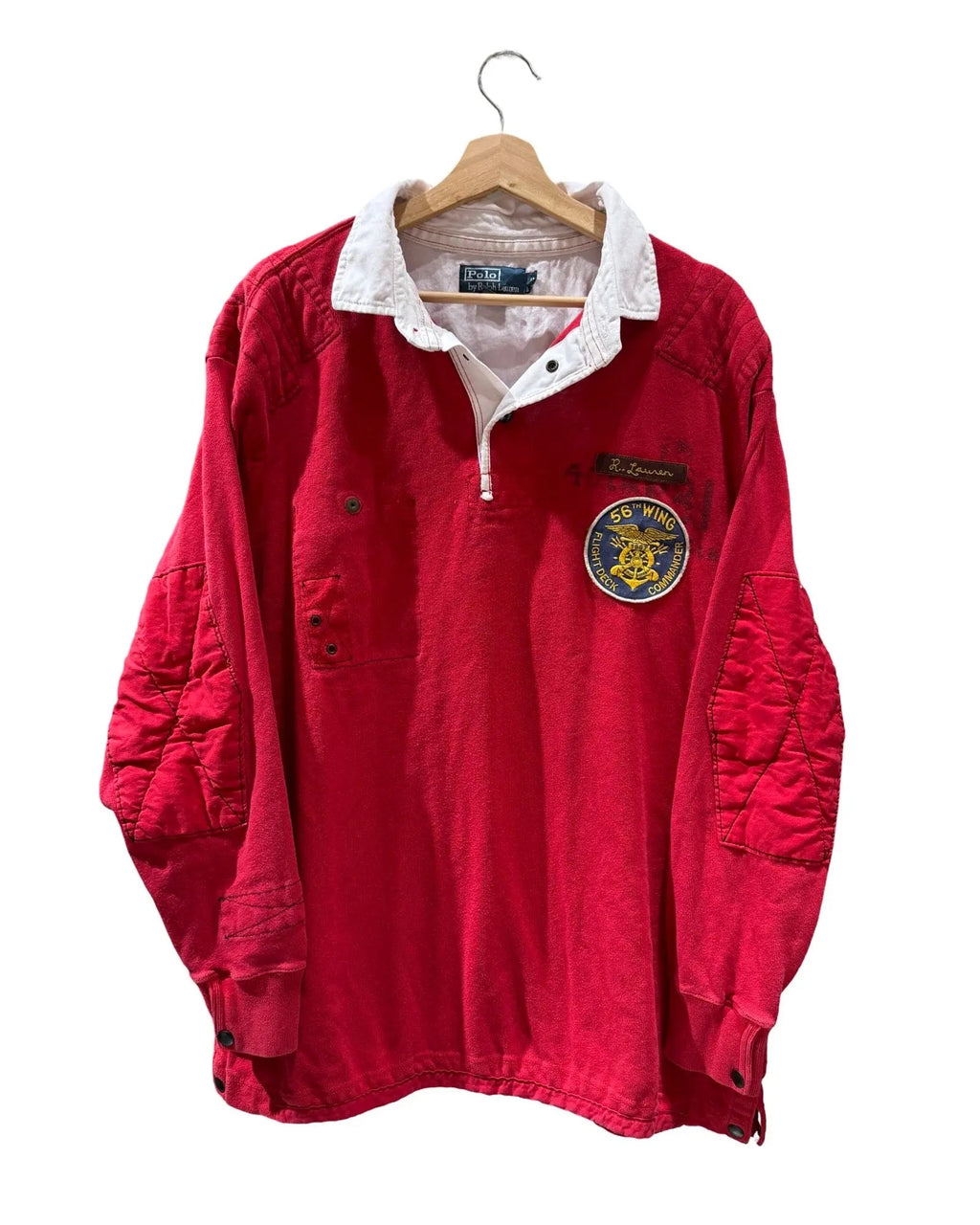 Vintage Polo Ralph Lauren 56th Naval Rescue Squad L/S Rugby product image 1