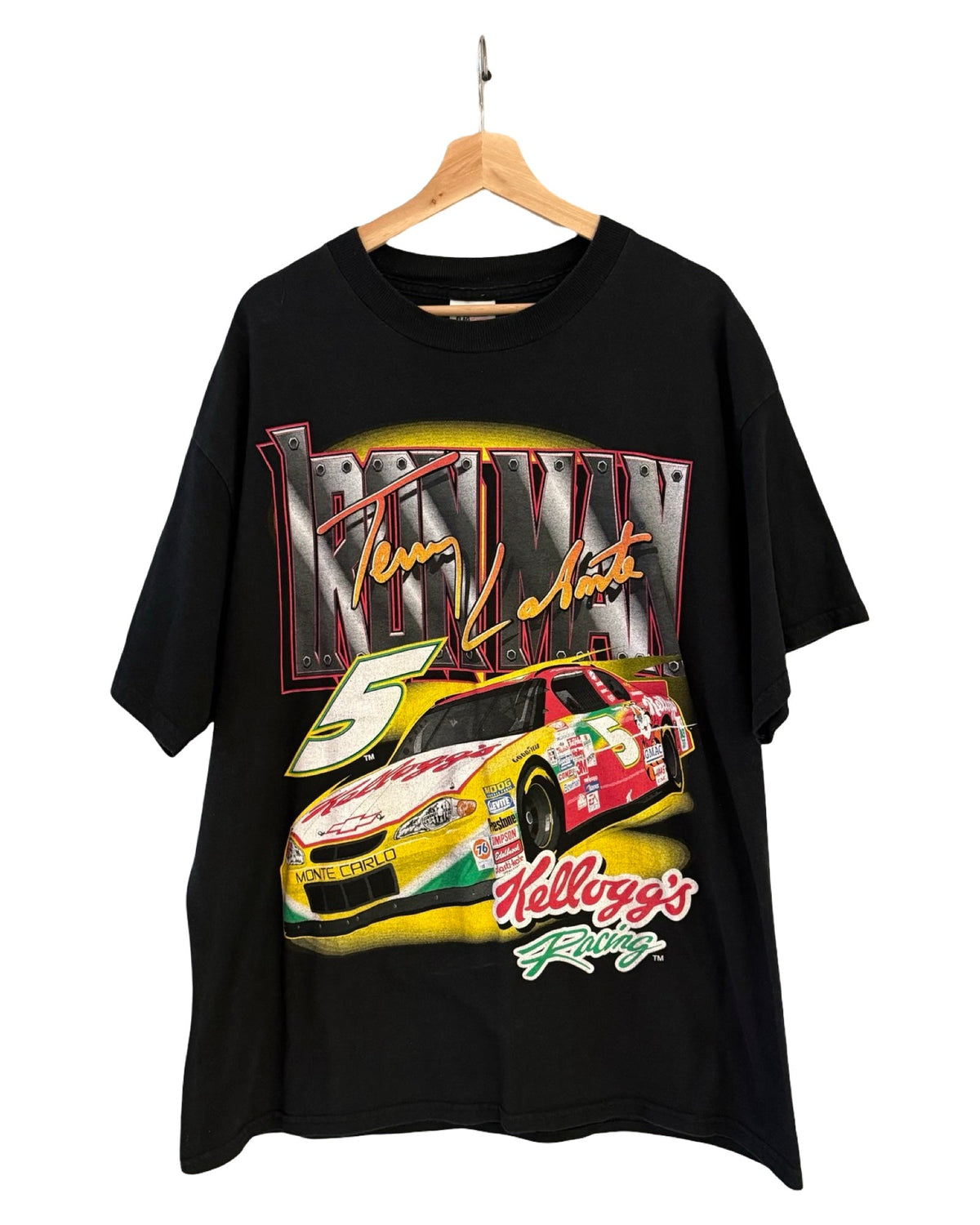 Vintage 2000 Nascar Kelloggs Racing Cereal Double Sided Tee product image 1