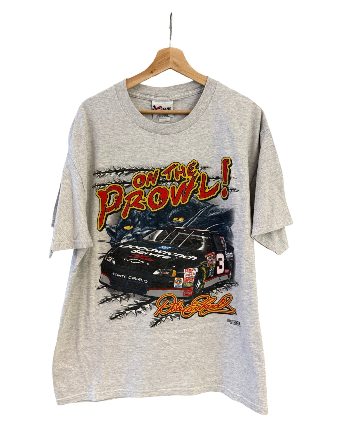 Vintage 90s Nascar Dale Earnhardt On The Prowl Panther Tee product image 1