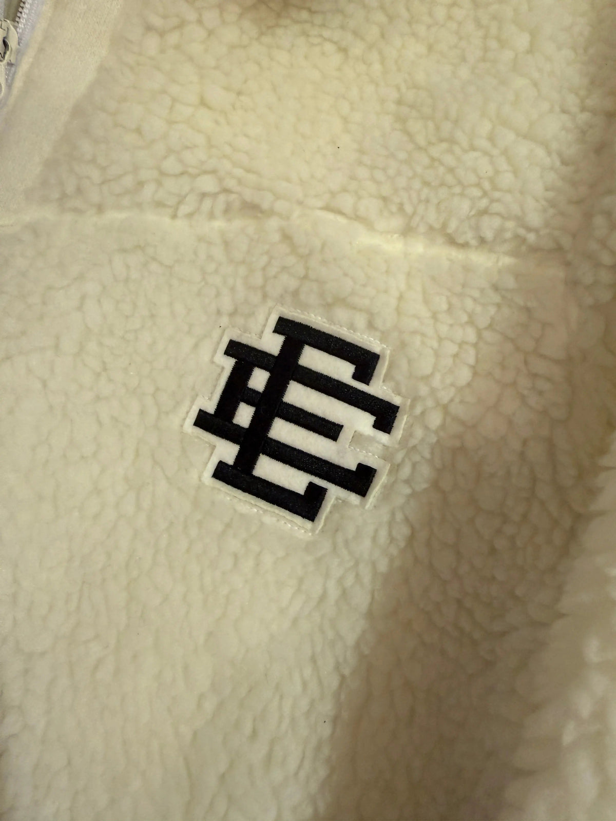 Archive SAMPLE Eric Emanuel White Sherpa Zip Up
