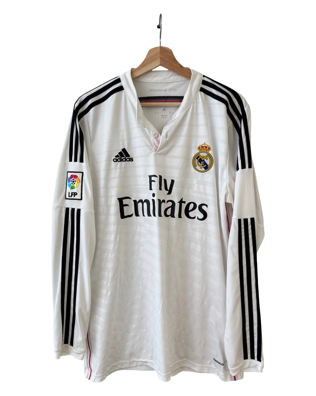 Vintage 2014 Adidas Real Madrid Home Long Sleeve Jersey product image 1