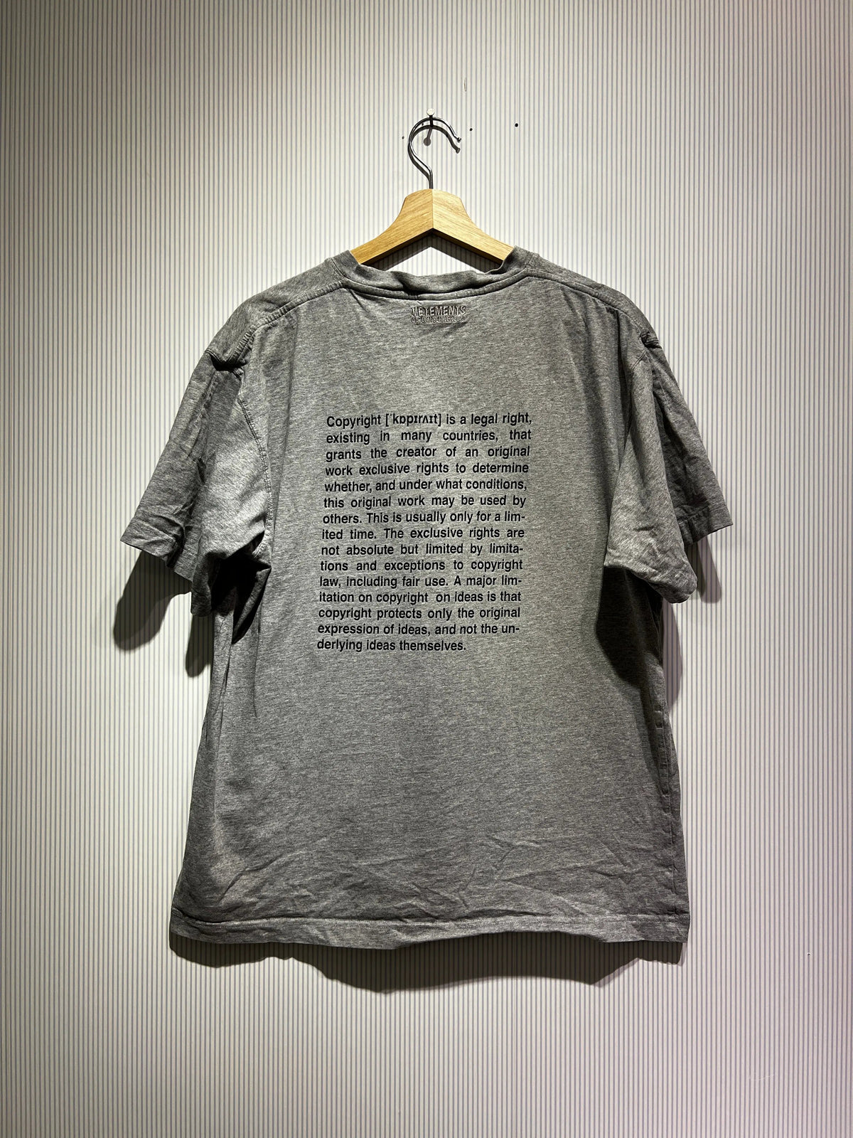 Archive FW/20 Vetements Copyright Tee product image 2
