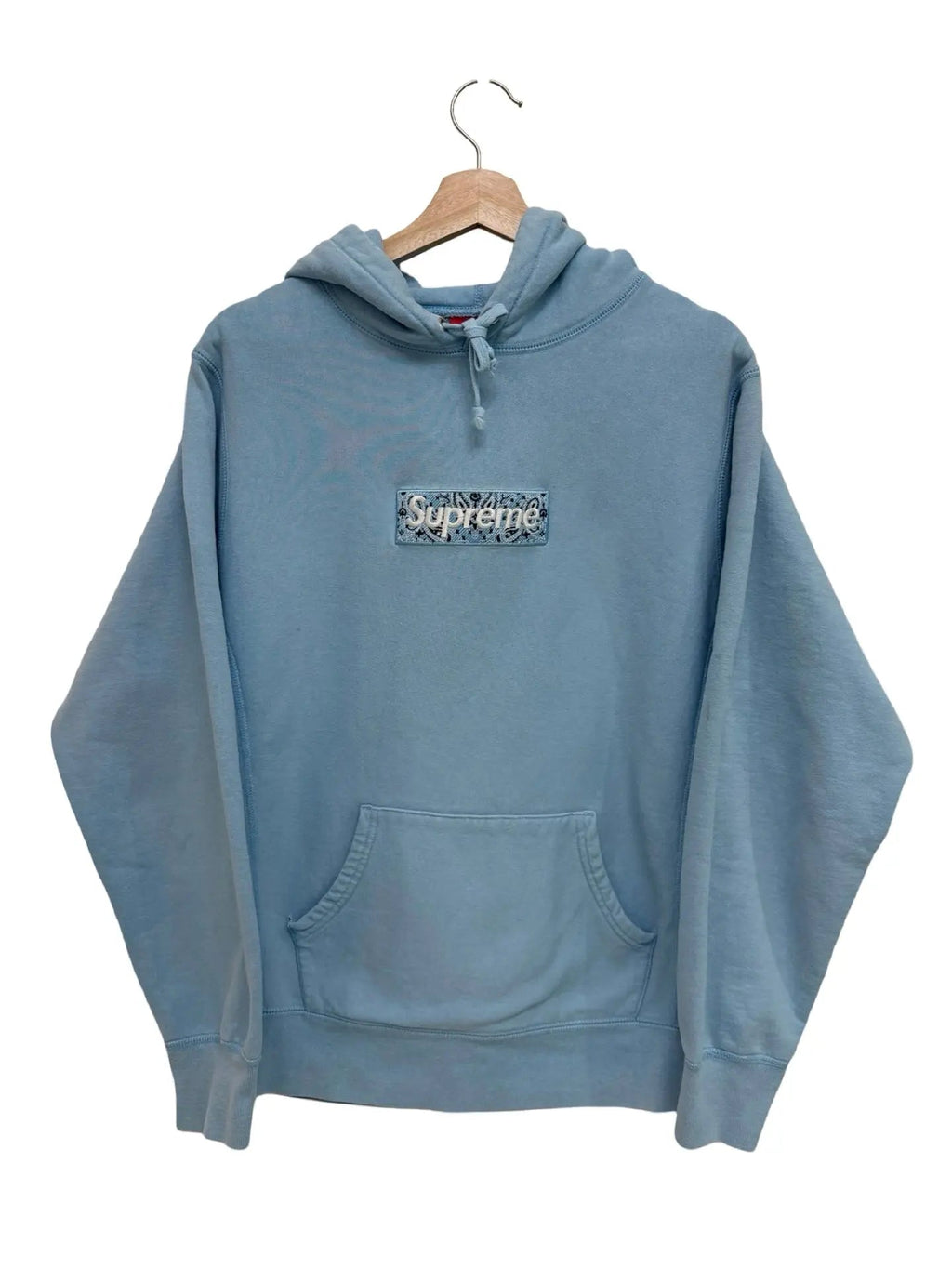 FW/19 Supreme Baby Blue Bandana Box Logo Hoodie product image 1