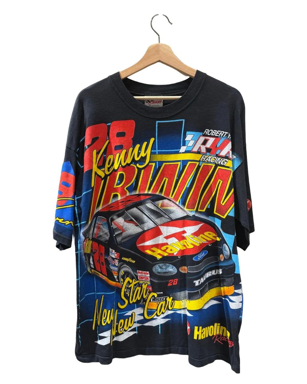 Vintage 1998 Nascar Kenny Irwin Ford All Over Print Tee product image 2