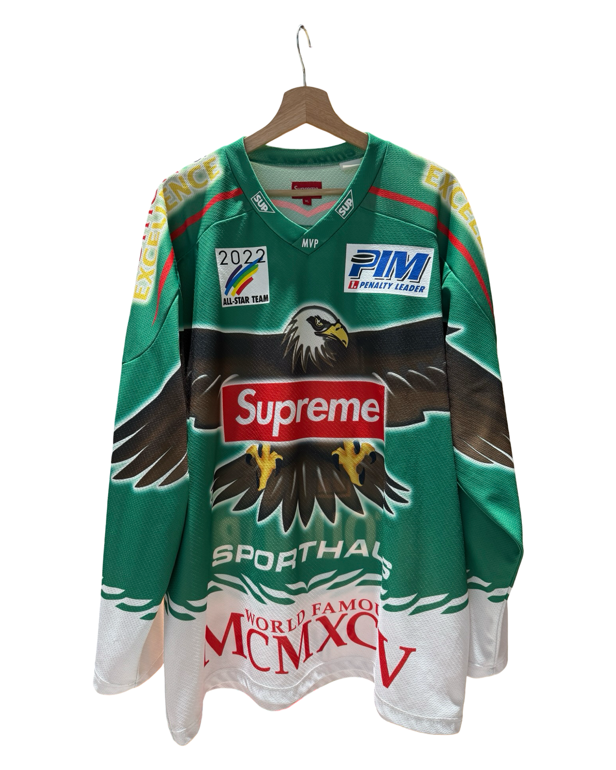 2022 Supreme Eagle Hockey Green Jersey product image 1
