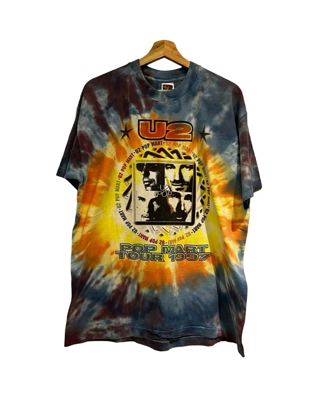 Vintage 1997 U2 Pop Mart Tie Dye Tour Tee product image 1