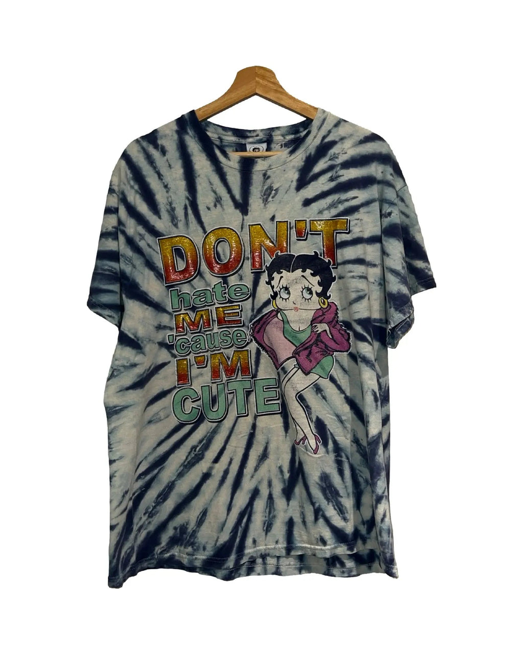 Vintage 2003 Betty Boop Don't Hate Me Tie Dye Tee product image 1