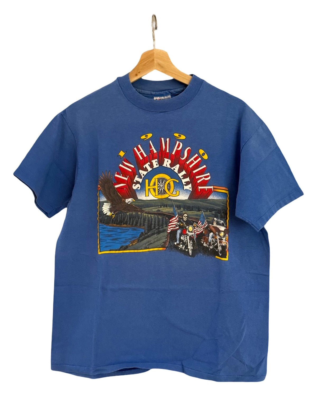 Vintage 1990 Harley Davidson State Rally New Hampshire Tee product image 1