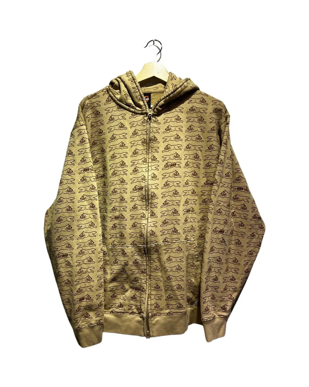 y2k BBC x HUF All Over Print Full Zip Up Hoodie product image 1