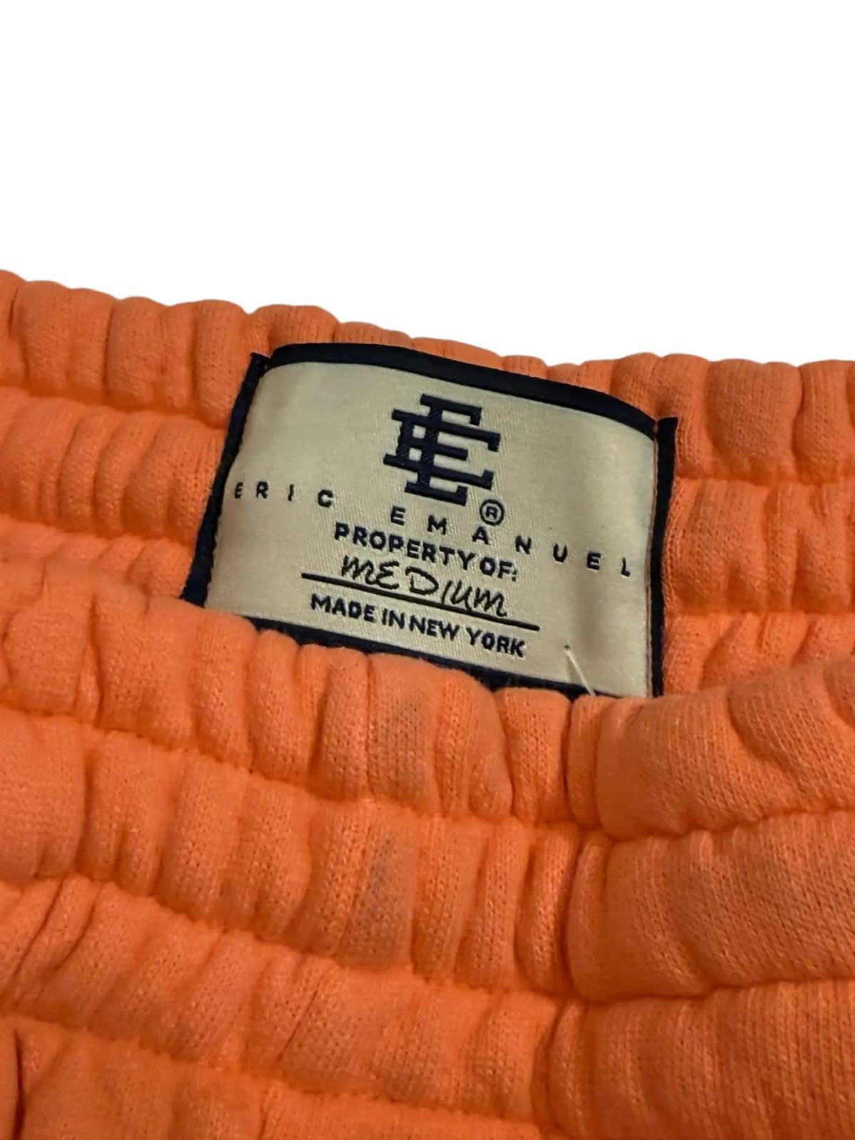 Archive Eric Emanuel Oversized Orange Sweatpants