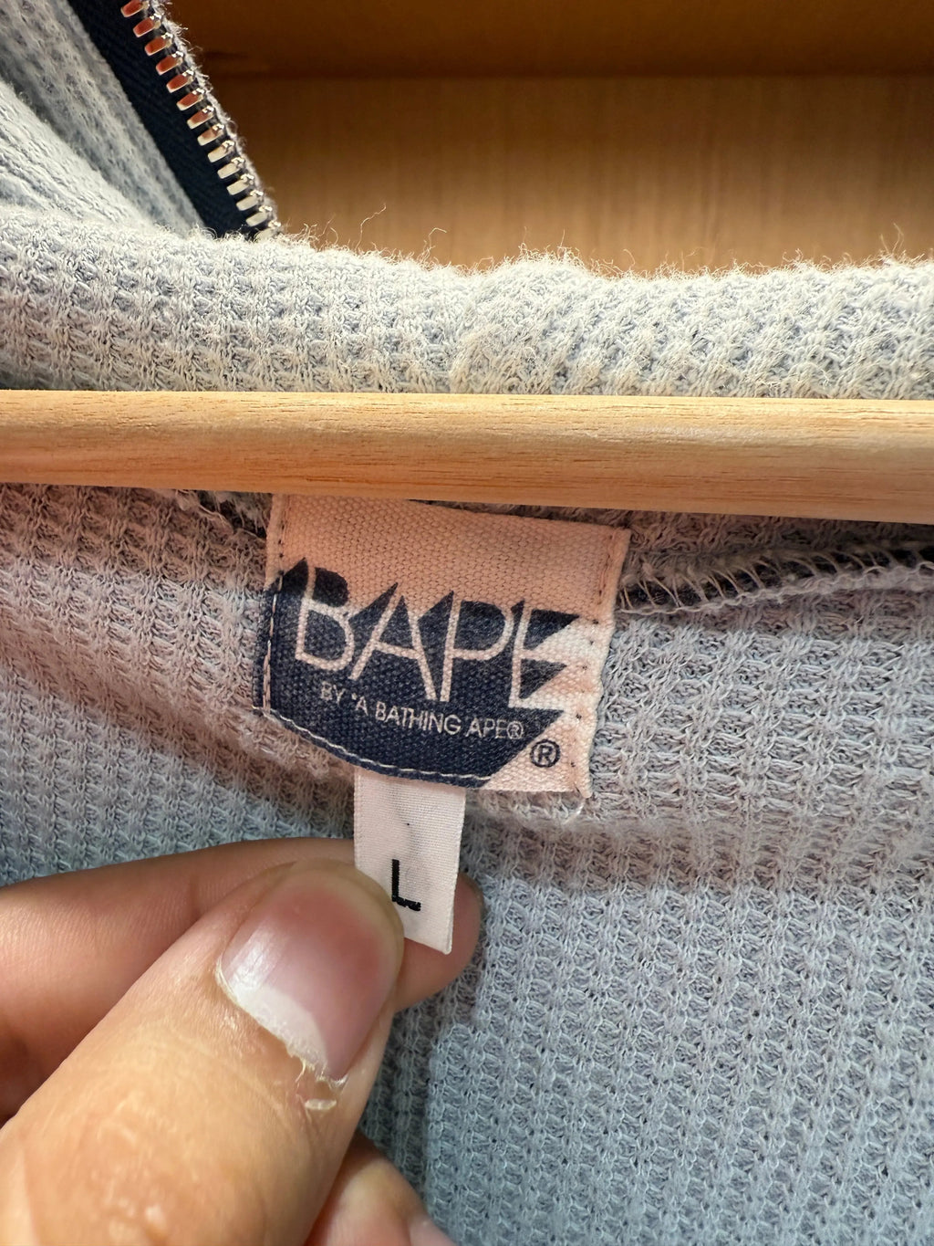 Vintage y2k BAPE Thermal Lined Full Zip Up Hoodie product image 3