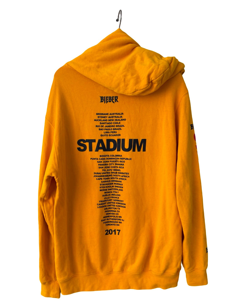 Vintage 2017 Justin Bieber Stadium Tour Hoodie product image 2