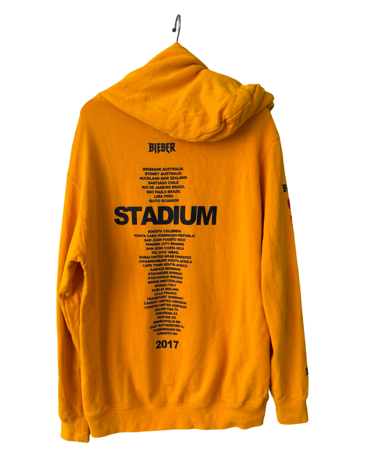 Vintage 2017 Justin Bieber Stadium Tour Hoodie product image 2