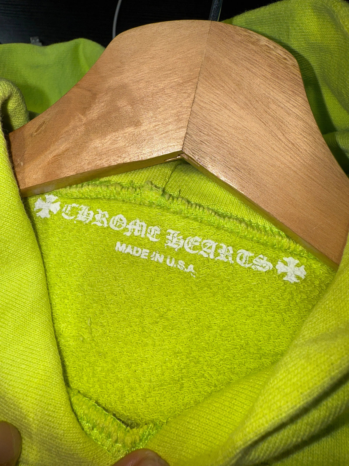 Chrome Hearts Matty Boy Lime Green Hoodie product image 3