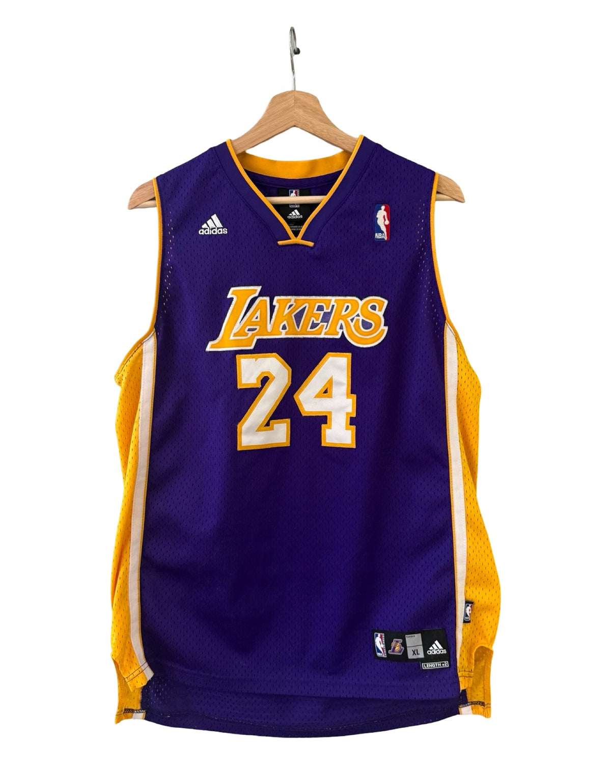 Vintage Los Angeles Lakers Kobe Bryant 24 Adidas NBA Kids product image 1