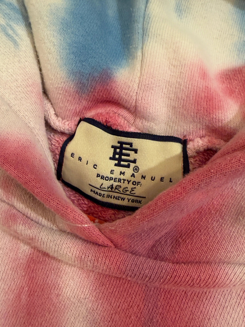 Archive Eric Emanuel Oversized Tie Dye Pink Hoodie product image 3