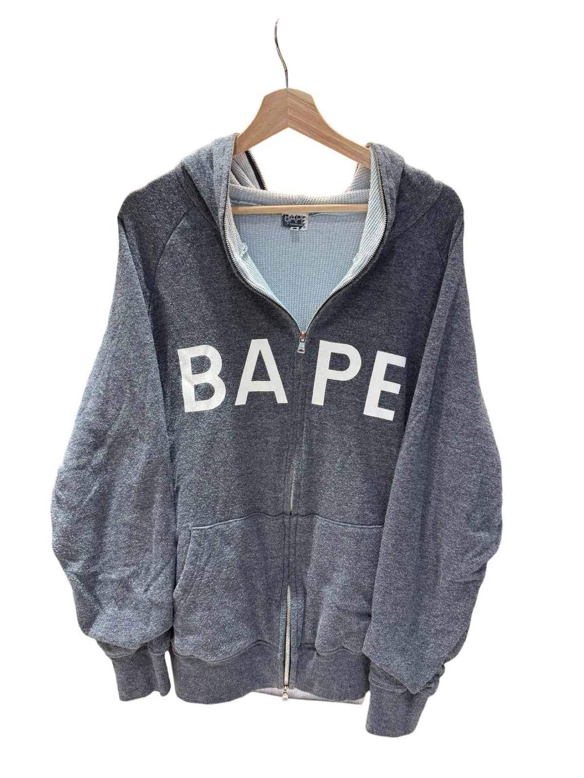 Vintage y2k BAPE Thermal Lined Full Zip Up Hoodie product image 1