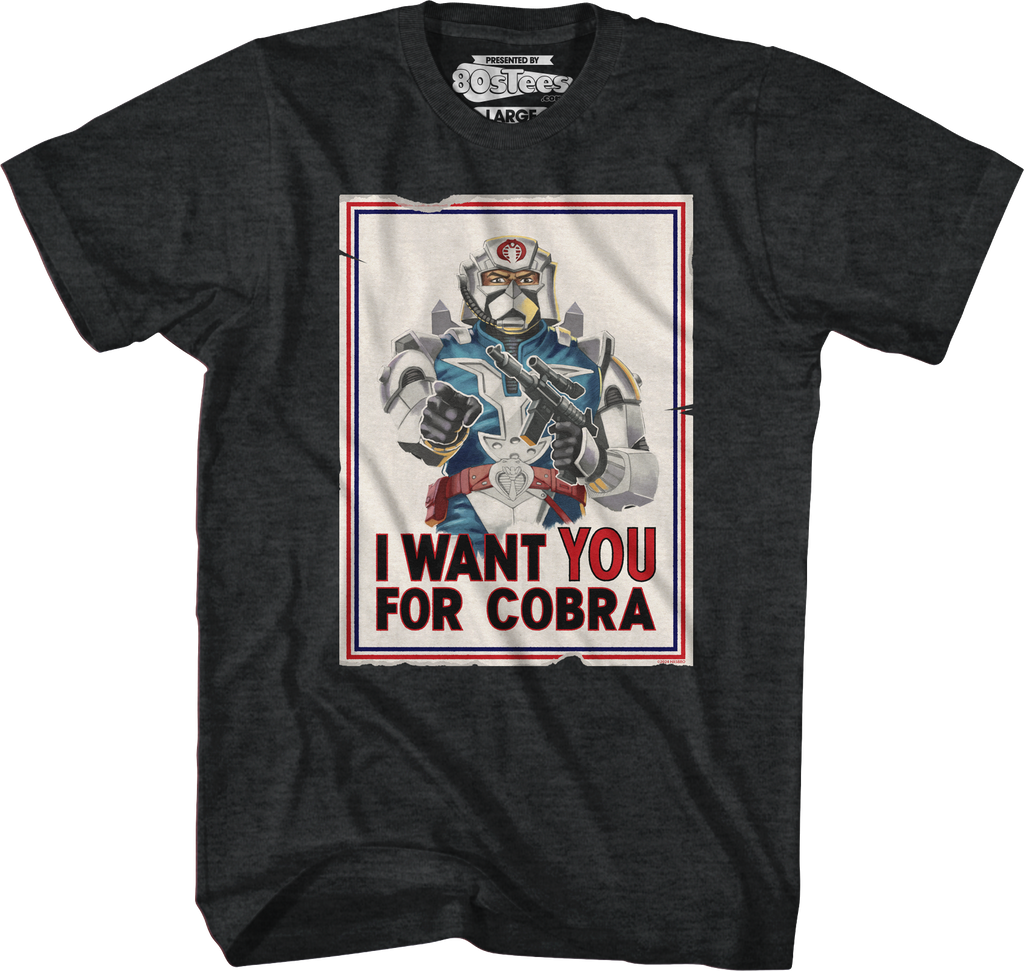 I Want You For Cobra Poster GI Joe T-Shirt