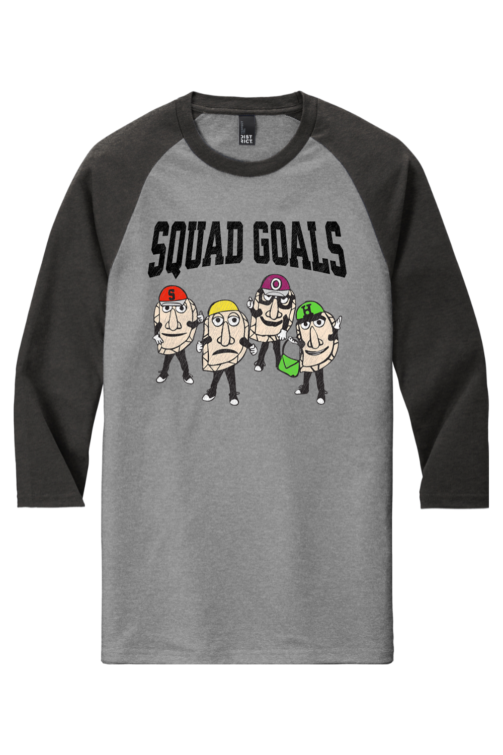 Squad Goals - Pierogi Race | Baseball Raglan Tee product image 2