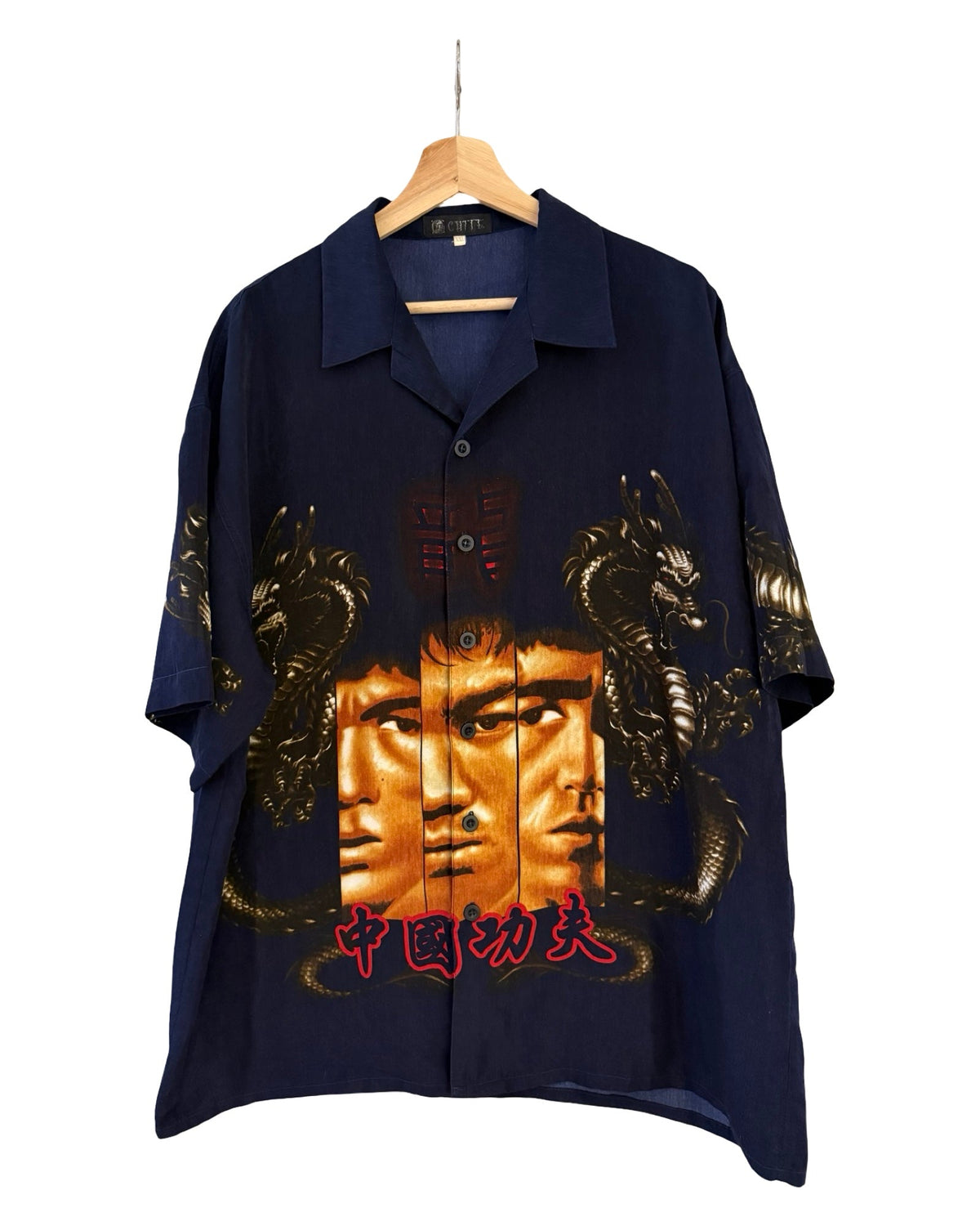 Vintage 90s Bruce Lee Enter The Dragon Button Up Shirt product image 1
