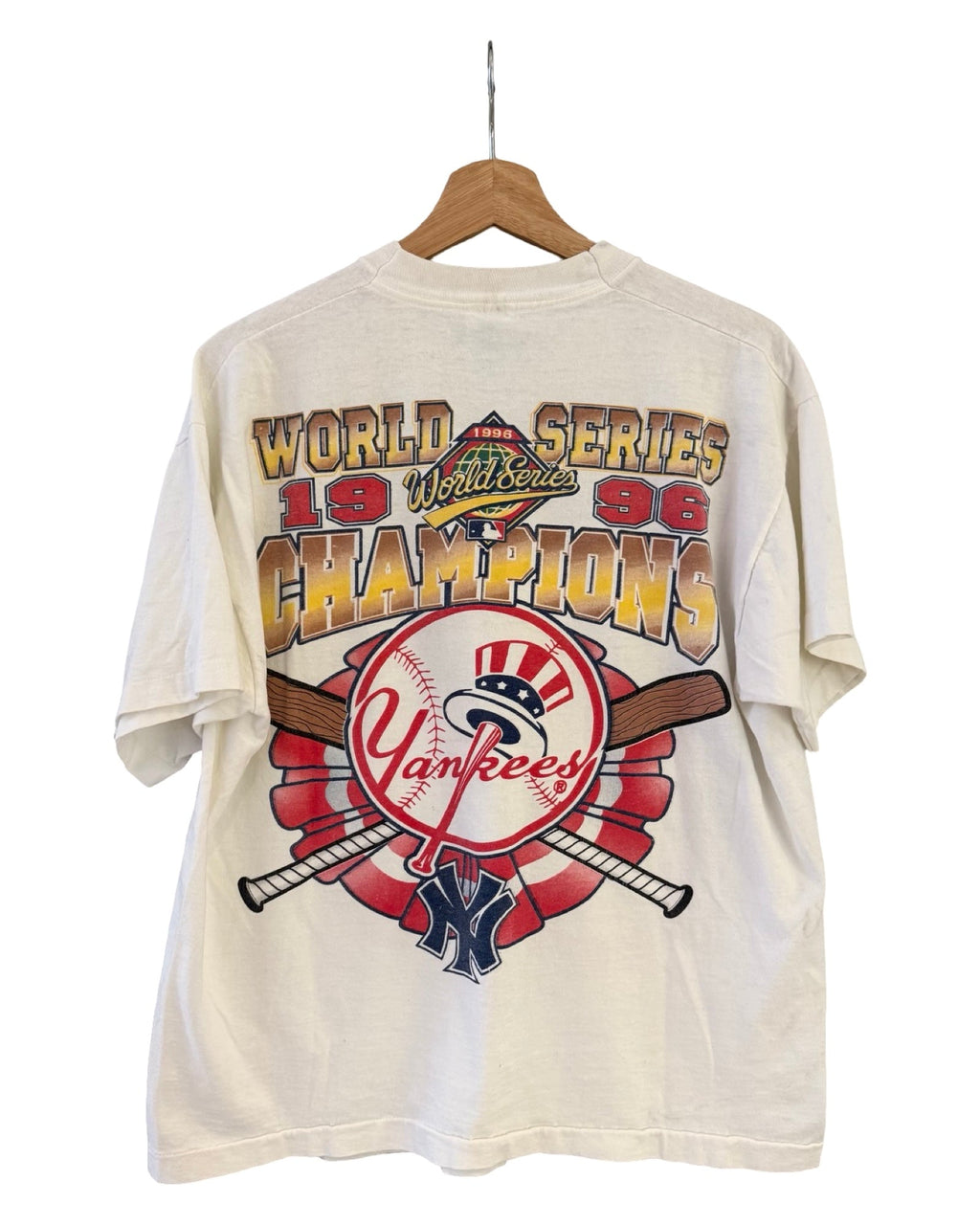 Vintage 1996 New York Yankees Double Sided Champions Tee product image 2