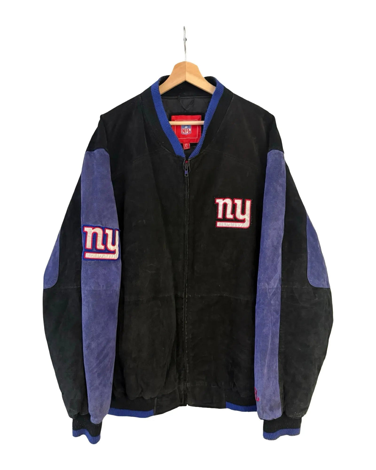 Vintage New York Giants Zip Up Suede Jacket product image 1