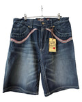 Vintage Y2K AKDMKS Embroidered Denim Shorts Jorts product image 1
