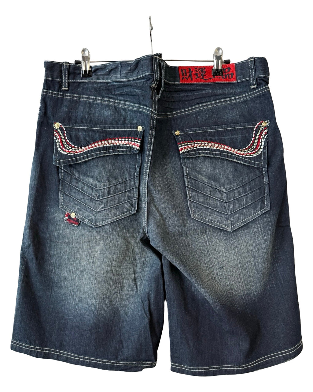 Vintage Y2K AKDMKS Embroidered Denim Shorts Jorts product image 2