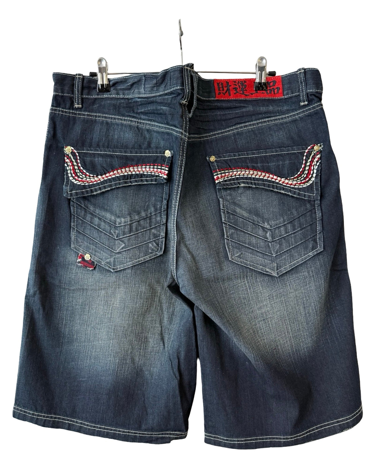 Vintage Y2K AKDMKS Embroidered Denim Shorts Jorts product image 2