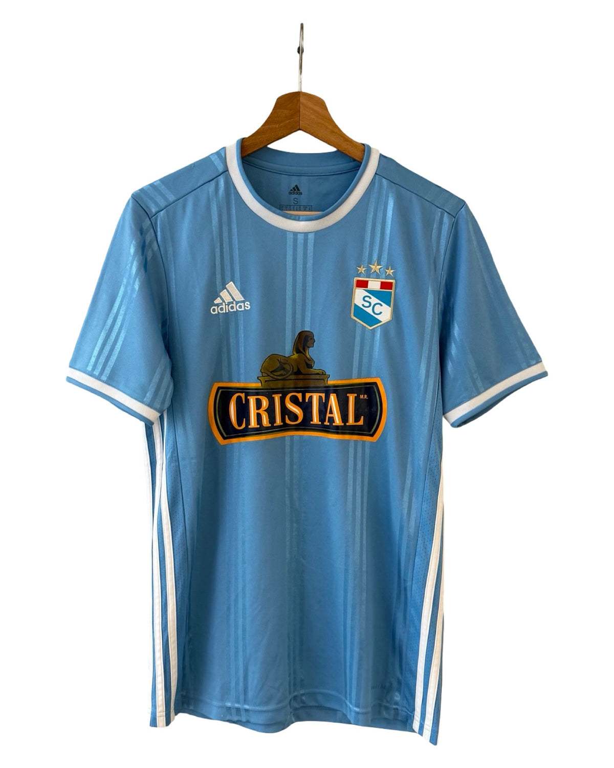 Peru 2021 Adidas Sporting Cristal Blue Striped Soccer Jersey product image 1