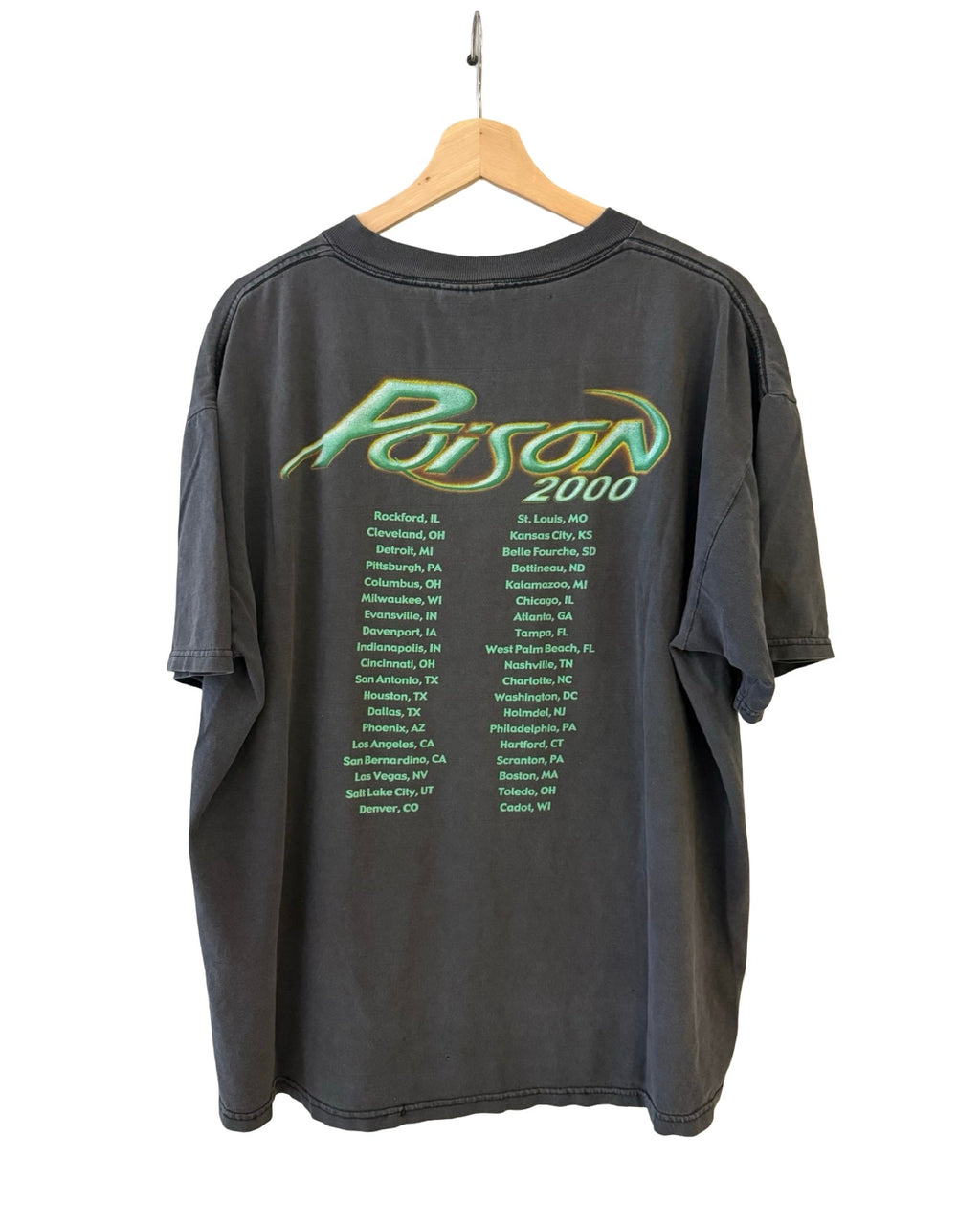 Vintage 2000 Poison Power To The People Faded Tour Band Tee product image 2