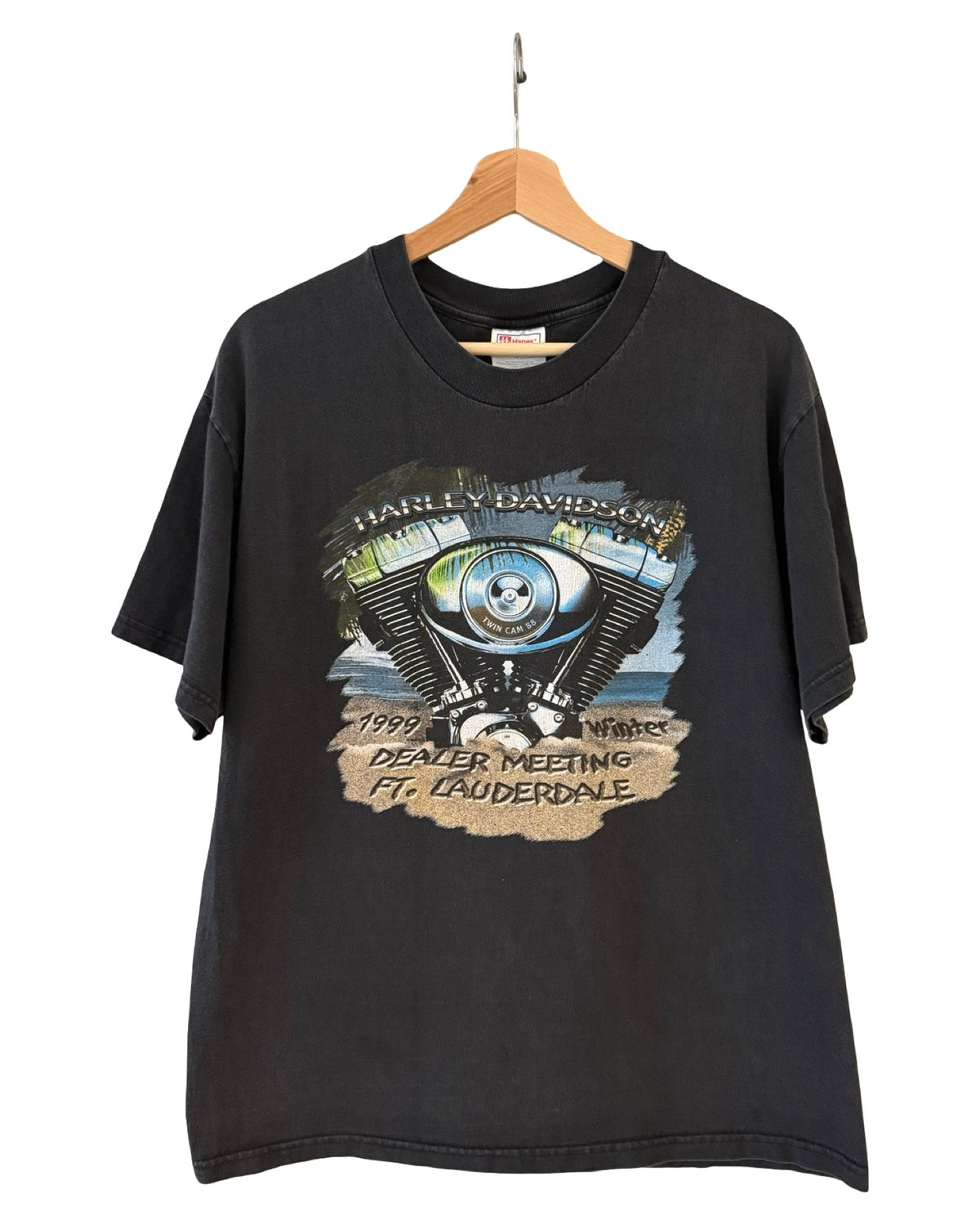 Vintage 1999 Harley Davidson Twin Cam Fort Lauderdale Tee product image 1