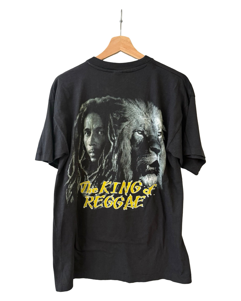 Vintage 90s Distressed Bob Marley King Of Reggae Rap Tee product image 2