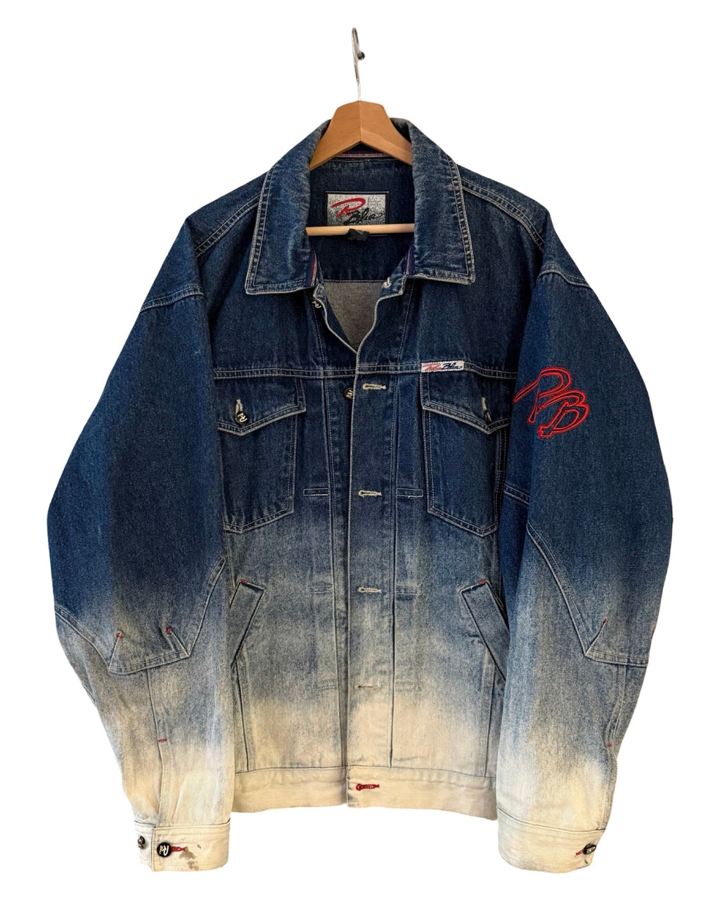 Vintage 90s Raw Blue Oversized Denim Jacket product image 1