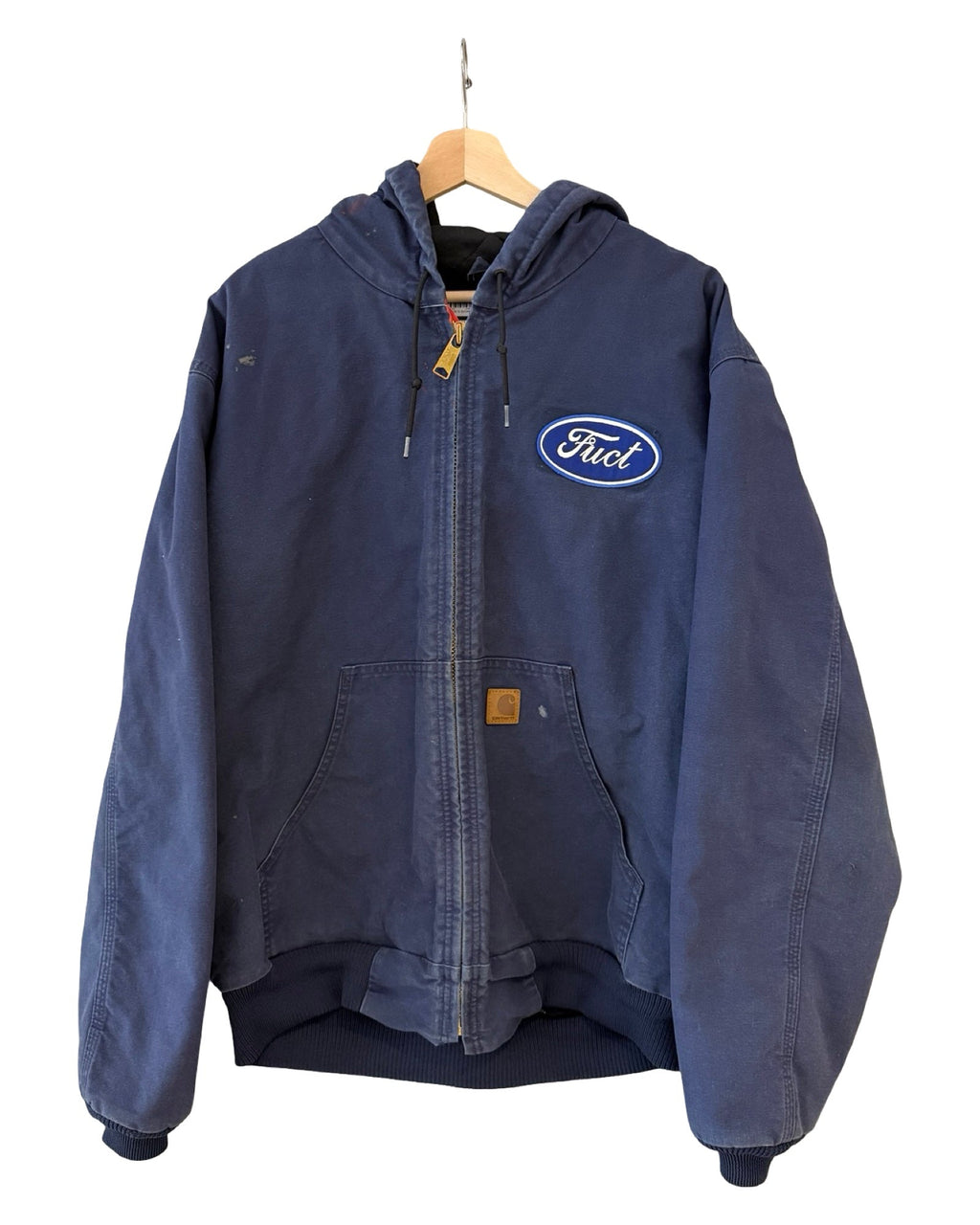 Vintage Carhartt Fuct Hooded Blue Jacket product image 1
