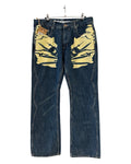 Vintage y2k Ink Slingers Skull Denim Baggy Jeans