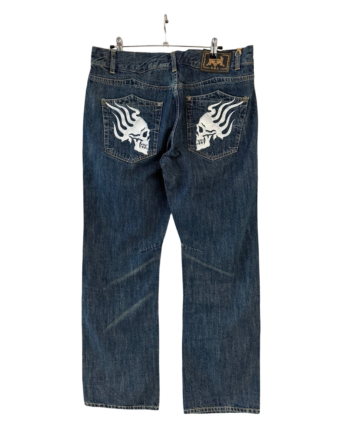 Vintage y2k Ink Slingers Skull Denim Baggy Jeans