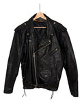 Vintage 90s Wilson Motorcycle Leather Jacket product image 1