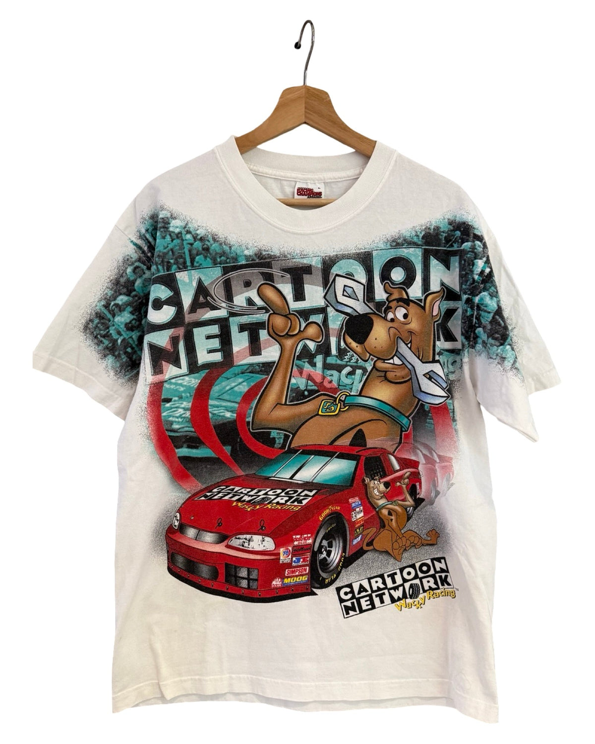 Vintage Rare 2000 Scooby Doo Wacky Racing Nascar Tee product image 1