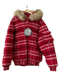Vintage y2k Red Flannel Hip Hop Puffer Jacket product image 1