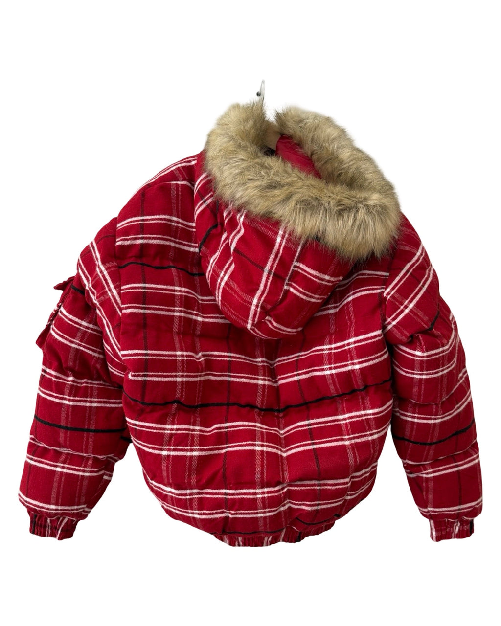 Vintage y2k Red Flannel Hip Hop Puffer Jacket product image 2