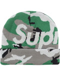 FW25 Supreme Green Snow Camo Beanie
