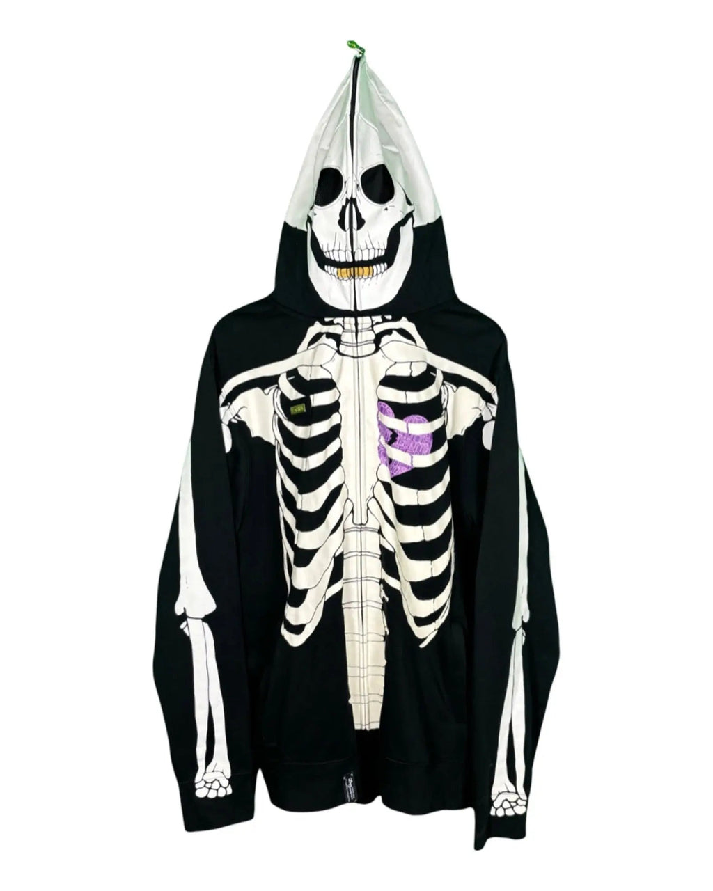 Vintage LRG Dead Serious Skeleton Full Zip Up Hoodie product image 1