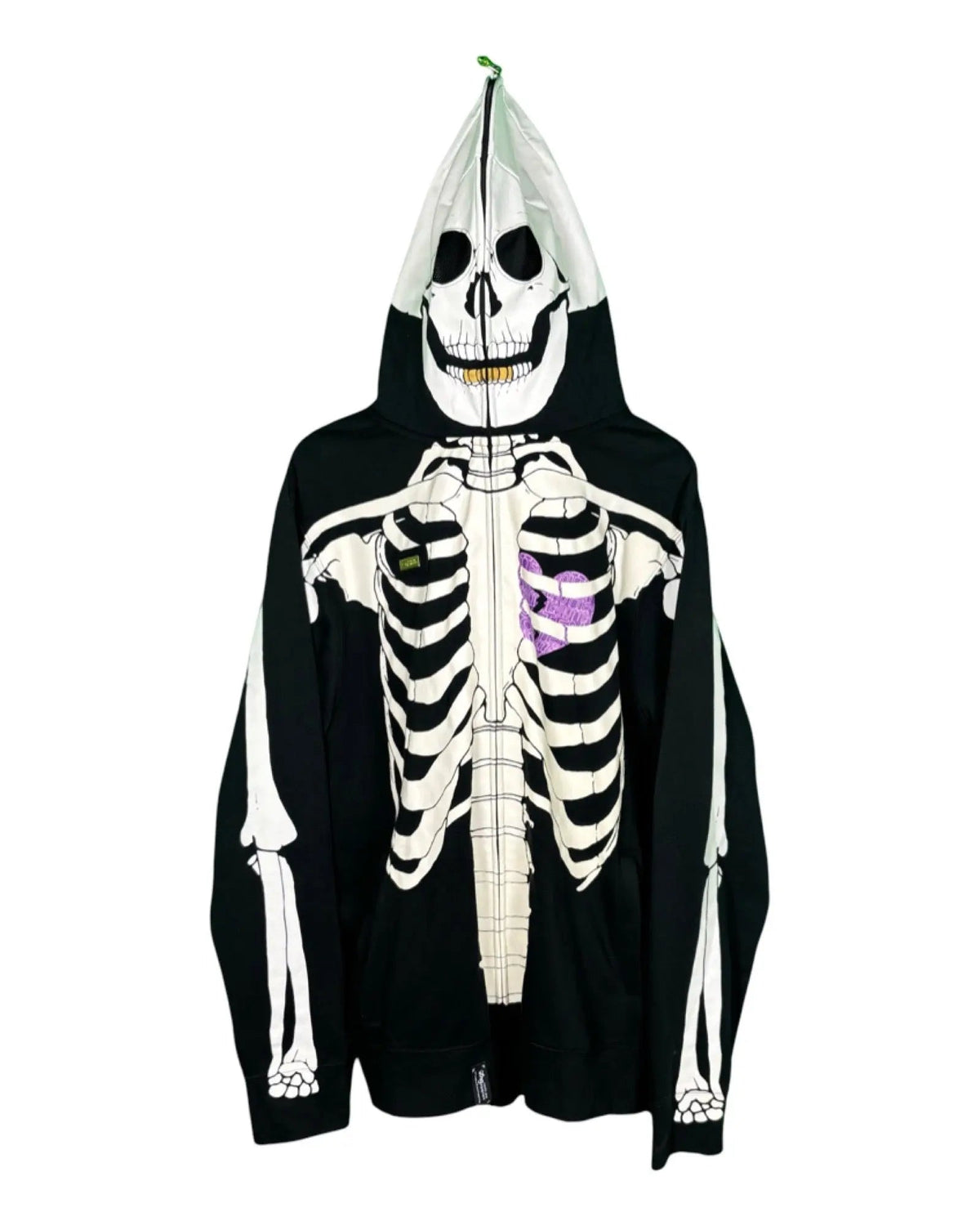 Vintage LRG Dead Serious Skeleton Full Zip Up Hoodie product image 1